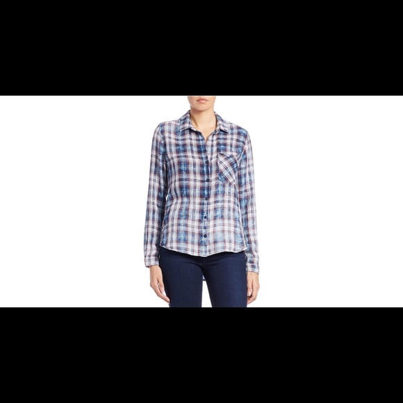 cloth & stone Tops - Cloth & stone plaid shirt